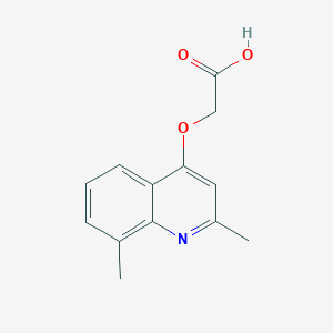 molecular formula C13H13NO3 B2639198 (2,8-Dimethyl-quinolin-4-yloxy)-acetic acid CAS No. 123452-95-9