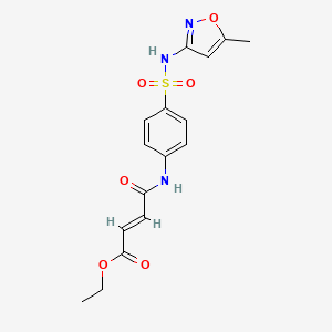 B2639210 (E)-ethyl 4-((4-(N-(5-methylisoxazol-3-yl)sulfamoyl)phenyl)amino)-4-oxobut-2-enoate CAS No. 356561-56-3