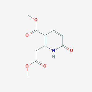 molecular formula C10H11NO5 B2639278 methyl 6-hydroxy-2-(2-methoxy-2-oxoethyl)pyridine-3-carboxylate CAS No. 766548-57-6