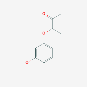 molecular formula C11H14O3 B2639289 3-(3-Methoxyphenoxy)-2-butanone CAS No. 93351-44-1