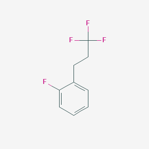 molecular formula C9H8F4 B2639355 1-Fluoro-2-(3,3,3-trifluoropropyl)benzene CAS No. 1934655-21-6