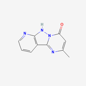 molecular formula C10H8N4O B2639373 4-methyl-3,7,8,10-tetrazatricyclo[7.4.0.02,7]trideca-1(9),2,4,10,12-pentaen-6-one CAS No. 1160261-62-0