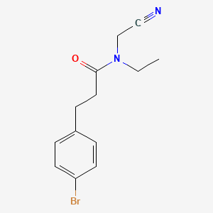 molecular formula C13H15BrN2O B2639409 3-(4-Bromophenyl)-N-(cyanomethyl)-N-ethylpropanamide CAS No. 1436201-45-4