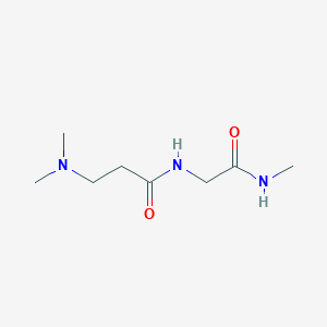 molecular formula C8H17N3O2 B2639443 3-(dimethylamino)-N-[(methylcarbamoyl)methyl]propanamide CAS No. 189177-55-7
