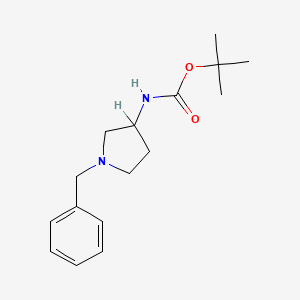 molecular formula C16H24N2O2 B2639446 tert-Butyl (1-benzylpyrrolidin-3-yl)carbamate CAS No. 131878-23-4; 99735-30-5
