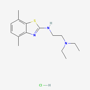 molecular formula C15H24ClN3S B2639491 N1-(4,7-dimethylbenzo[d]thiazol-2-yl)-N2,N2-diethylethane-1,2-diamine hydrochloride CAS No. 1421585-86-5