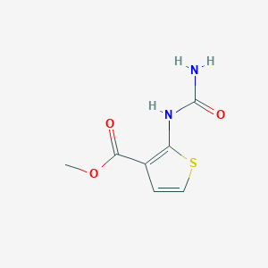 molecular formula C7H8N2O3S B026395 Methyl 2-(carbamoylamino)thiophene-3-carboxylate CAS No. 106666-44-8