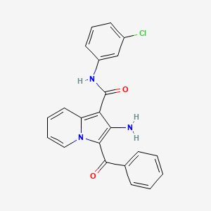 2-amino-3-benzoyl-N-(3-chlorophenyl)indolizine-1-carboxamide