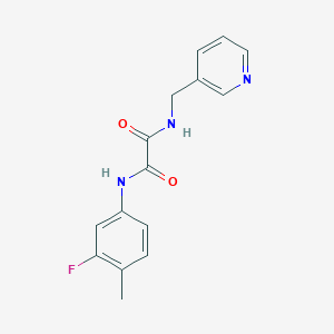 N'-(3-fluoro-4-methylphenyl)-N-(pyridin-3-ylmethyl)oxamide
