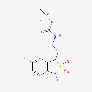 tert-butyl (2-(6-fluoro-3-methyl-2,2-dioxidobenzo[c][1,2,5]thiadiazol-1(3H)-yl)ethyl)carbamate