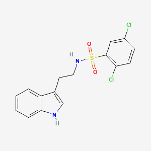 molecular formula C16H14Cl2N2O2S B2639583 2,5-dichloro-N-[2-(1H-indol-3-yl)ethyl]benzenesulfonamide CAS No. 120823-35-0