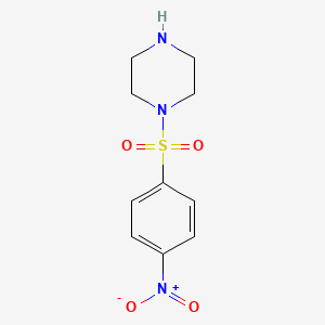 molecular formula C10H13N3O4S B2639625 1-[(4-Nitrophenyl)sulfonyl]piperazine CAS No. 403825-44-5