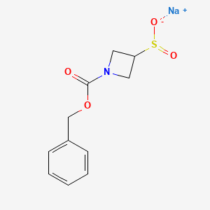 molecular formula C11H12NNaO4S B2639662 sodium1-[(benzyloxy)carbonyl]azetidine-3-sulfinate CAS No. 2138220-90-1