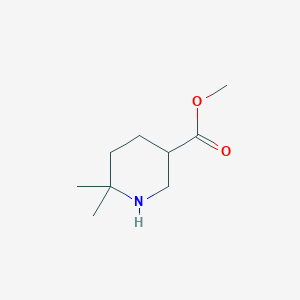 molecular formula C9H17NO2 B2639695 Methyl 6,6-dimethylpiperidine-3-carboxylate CAS No. 1269755-65-8