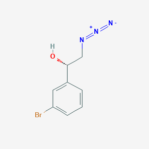 molecular formula C8H8BrN3O B2639756 (1S)-2-azido-1-(3-bromophenyl)ethanol CAS No. 1567910-61-5