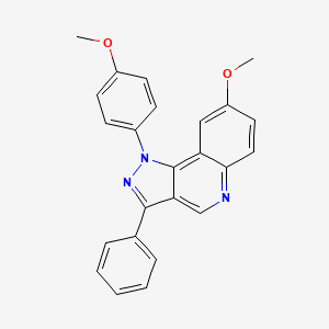 8-methoxy-1-(4-methoxyphenyl)-3-phenyl-1H-pyrazolo[4,3-c]quinoline