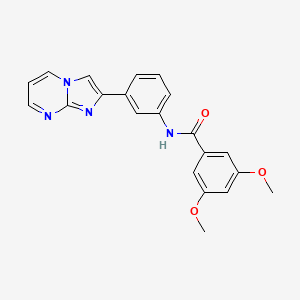 N-(3-imidazo[1,2-a]pyrimidin-2-ylphenyl)-3,5-dimethoxybenzamide