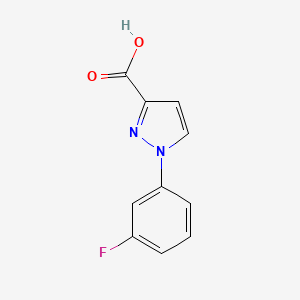 molecular formula C10H7FN2O2 B2639770 1-(3-fluorophenyl)-1H-pyrazole-3-carboxylic acid CAS No. 1152534-63-8