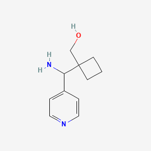 {1-[Amino(pyridin-4-yl)methyl]cyclobutyl}methanol