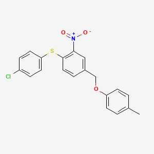 4-[(4-Chlorophenyl)sulfanyl]-3-nitrobenzyl 4-methylphenyl ether