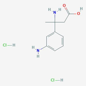 3-Amino-3-(3-aminophenyl)butanoic acid;dihydrochloride