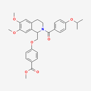 Methyl 4-((2-(4-isopropoxybenzoyl)-6,7-dimethoxy-1,2,3,4-tetrahydroisoquinolin-1-yl)methoxy)benzoate
