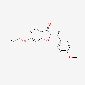 (Z)-2-(4-methoxybenzylidene)-6-((2-methylallyl)oxy)benzofuran-3(2H)-one
