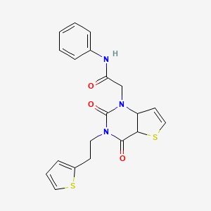 2-{2,4-dioxo-3-[2-(thiophen-2-yl)ethyl]-1H,2H,3H,4H-thieno[3,2-d]pyrimidin-1-yl}-N-phenylacetamide
