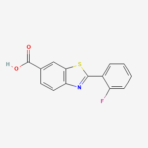 2-(2-Fluorophenyl)-1,3-benzothiazole-6-carboxylic acid