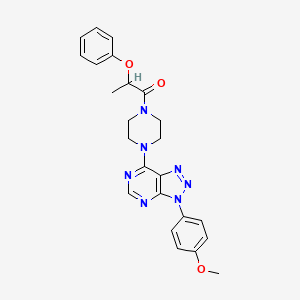 1-(4-(3-(4-methoxyphenyl)-3H-[1,2,3]triazolo[4,5-d]pyrimidin-7-yl)piperazin-1-yl)-2-phenoxypropan-1-one