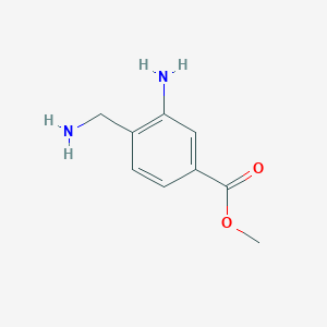 molecular formula C9H12N2O2 B2639812 Methyl 3-amino-4-(aminomethyl)benzoate CAS No. 1618083-32-1