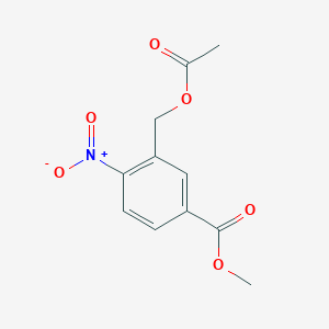 molecular formula C11H11NO6 B2639827 Methyl 3-(acetoxymethyl)-4-nitrobenzoate CAS No. 201933-03-1