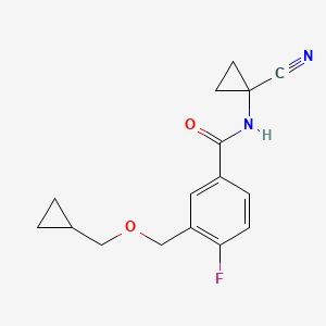 N-(1-Cyanocyclopropyl)-3-(cyclopropylmethoxymethyl)-4-fluorobenzamide