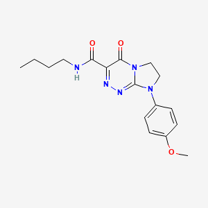 molecular formula C17H21N5O3 B2639846 N-butyl-8-(4-methoxyphenyl)-4-oxo-4,6,7,8-tetrahydroimidazo[2,1-c][1,2,4]triazine-3-carboxamide CAS No. 946360-85-6