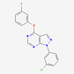 1-(3-chlorophenyl)-4-(3-fluorophenoxy)-1H-pyrazolo[3,4-d]pyrimidine