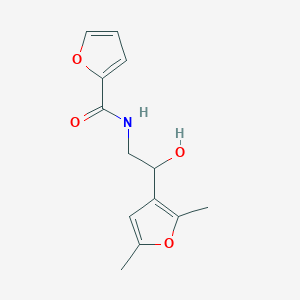 molecular formula C13H15NO4 B2639862 N-(2-(2,5-dimethylfuran-3-yl)-2-hydroxyethyl)furan-2-carboxamide CAS No. 2320861-83-2