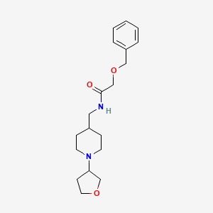 2-(benzyloxy)-N-((1-(tetrahydrofuran-3-yl)piperidin-4-yl)methyl)acetamide
