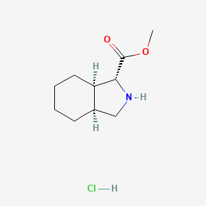 molecular formula C10H18ClNO2 B2639875 rac-methyl (1R,3aS,7aR)-octahydro-1H-isoindole-1-carboxylate hydrochloride CAS No. 2227844-74-6