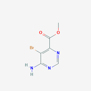 molecular formula C6H6BrN3O2 B2639893 Methyl 6-amino-5-bromopyrimidine-4-carboxylate CAS No. 2383970-02-1