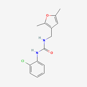 molecular formula C14H15ClN2O2 B2639895 1-(2-Chlorophenyl)-3-[(2,5-dimethylfuran-3-yl)methyl]urea CAS No. 1351588-42-5