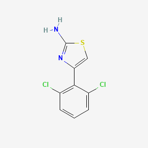 molecular formula C9H6Cl2N2S B2639907 4-(2,6-Dichloro-phenyl)-thiazol-2-ylamine CAS No. 736901-08-9
