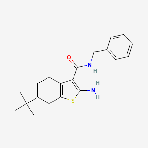 2-amino-N-benzyl-6-tert-butyl-4,5,6,7-tetrahydro-1-benzothiophene-3-carboxamide