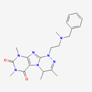 1-(2-(benzyl(methyl)amino)ethyl)-3,4,7,9-tetramethyl-7,9-dihydro-[1,2,4]triazino[3,4-f]purine-6,8(1H,4H)-dione