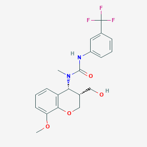 N-[3-(hydroxymethyl)-8-methoxy-3,4-dihydro-2H-chromen-4-yl]-N-methyl-N'-[3-(trifluoromethyl)phenyl]urea