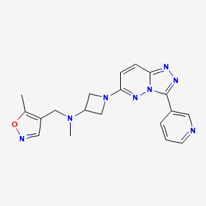 molecular formula C19H20N8O B2639919 N-methyl-N-[(5-methyl-1,2-oxazol-4-yl)methyl]-1-[3-(pyridin-3-yl)-[1,2,4]triazolo[4,3-b]pyridazin-6-yl]azetidin-3-amine CAS No. 2380190-02-1