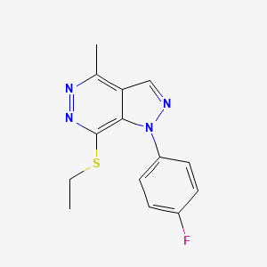 7-(ethylthio)-1-(4-fluorophenyl)-4-methyl-1H-pyrazolo[3,4-d]pyridazine