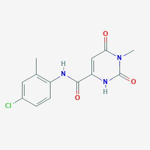 molecular formula C13H12ClN3O3 B2639929 N-(4-chloro-2-methylphenyl)-6-hydroxy-1-methyl-2-oxo-1,2-dihydro-4-pyrimidinecarboxamide CAS No. 861208-49-3