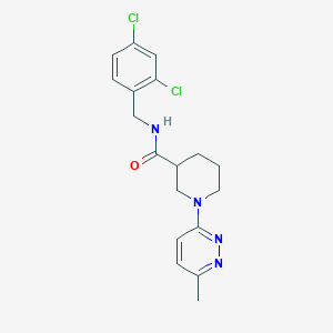 molecular formula C18H20Cl2N4O B2639980 N-[(2,4-dichlorophenyl)methyl]-1-(6-methylpyridazin-3-yl)piperidine-3-carboxamide CAS No. 2192744-91-3