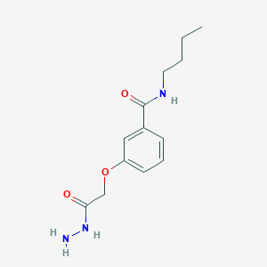 molecular formula C13H19N3O3 B2640014 N-Butyl-3-(2-hydrazinyl-2-oxoethoxy)benzamide CAS No. 1820735-59-8