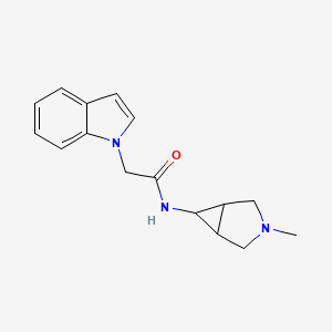 2-(1H-indol-1-yl)-N-{3-methyl-3-azabicyclo[3.1.0]hexan-6-yl}acetamide